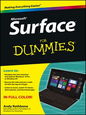 cover image of Surface For Dummies